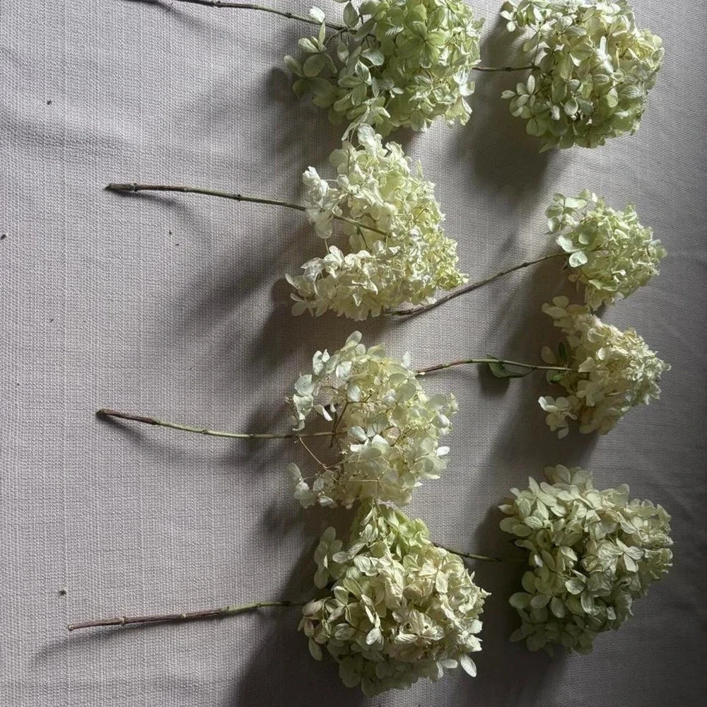 Handmade white hydrangea